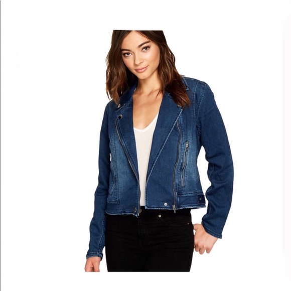 Blanknyc Denim Moto Jacket Tel Aviv 